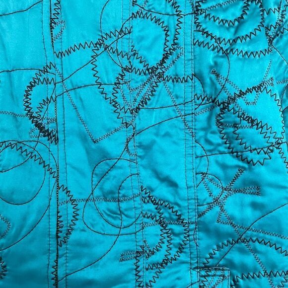 Hearts of Palm Satin Embroidered Jacket Size Small - Picture 3 of 4